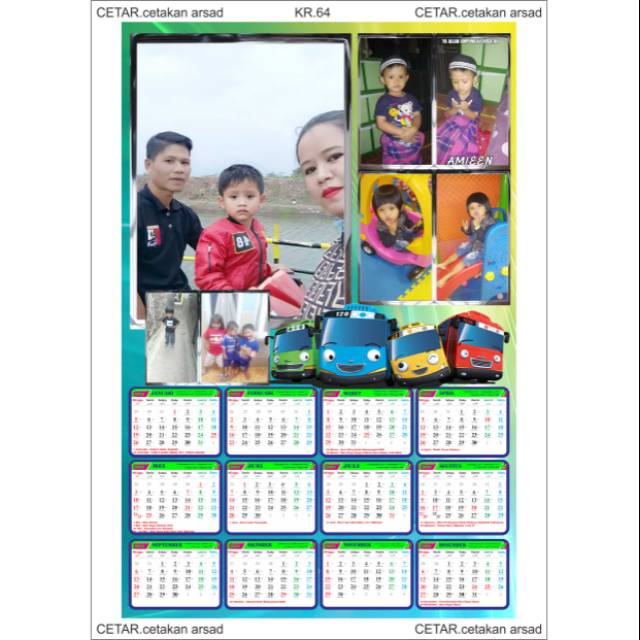 

KALENDER FOTO CUSTOM TAYO. KR64