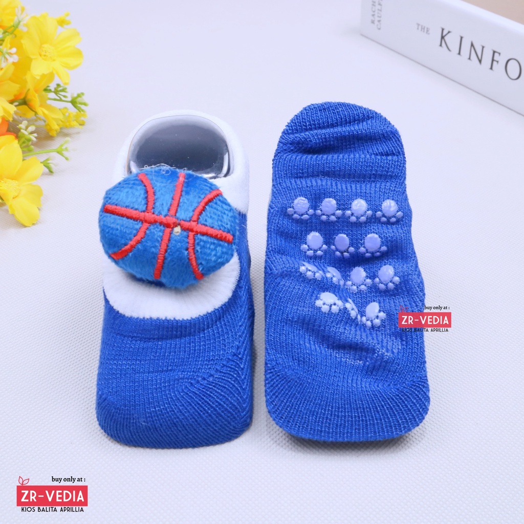 Prewalker Socks 3D Bayi Boneka Karakter / Kaos Kaki Anak Laki Perempuan Polos Anti Slip Import Murah