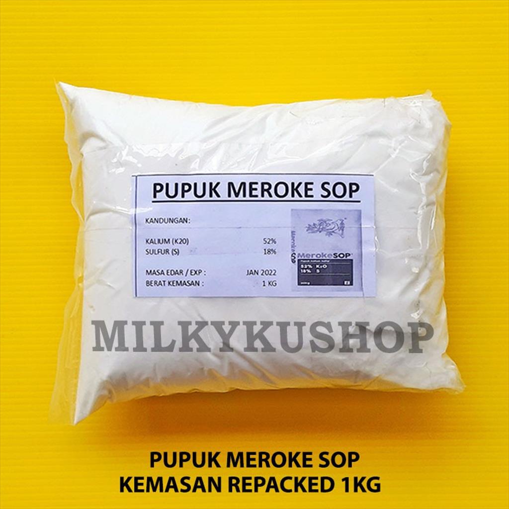 PUPUK MEROKE SOP 1 KG KEMASAN REPACK KALIUM SULFAT ZK HIDROPONIK