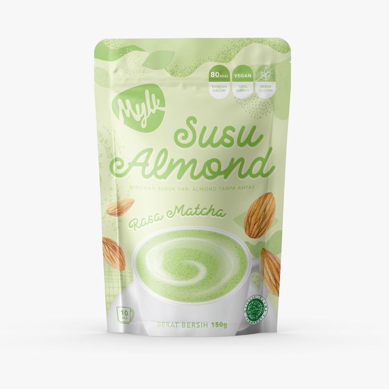 

Mylk Susu Almond Bubuk Rasa Matcha 150gr