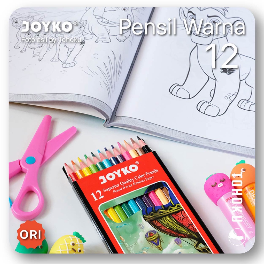 Pensil Warna 12 - Joyko Color Pencils 12-1