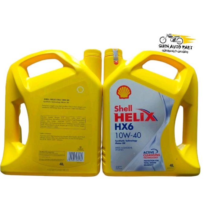 SHELL HELIX HX6 10w40 4.liter oli shell helix