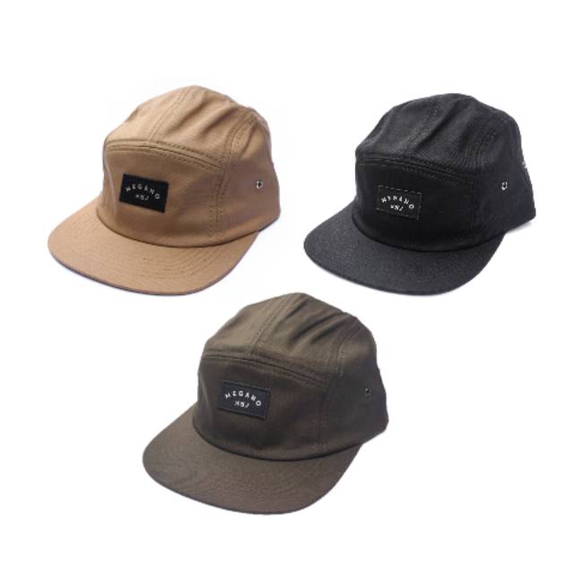 Megano.co - Jiro Five Panel Cap Navy | Topi 5 Panel hitam pria wanita  | Polo Caps | Topi Baseball p