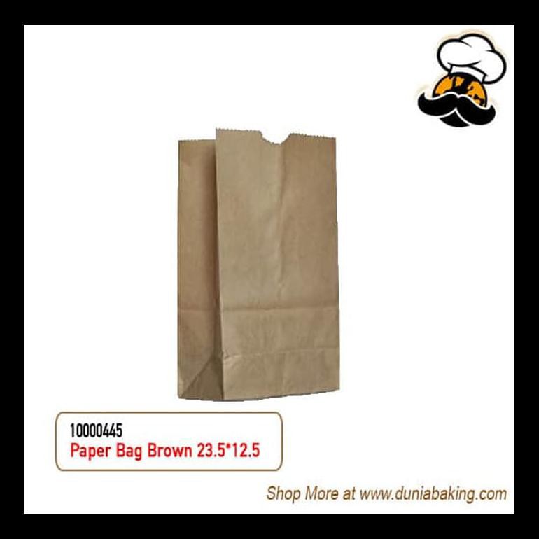 

(445) PAPER BAG BROWN 23.5*12.5 (100PCS) | KERTAS TAKE AWAY BERKUALITAS