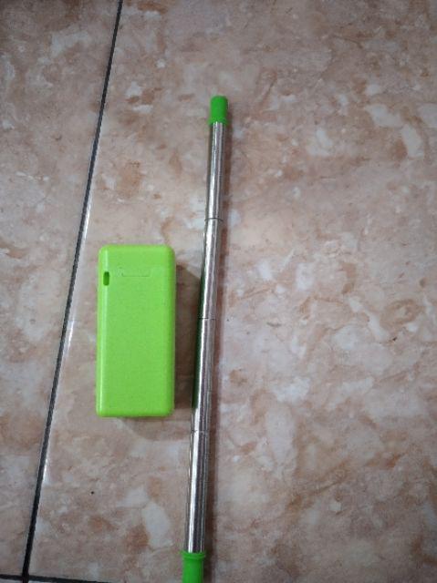 Joylife Reusable Sedotan Minum Lipat Tongkat Pembersih Kit Portable Baja Anti Karat