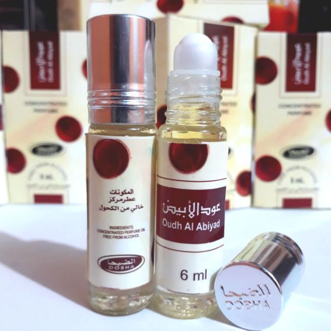 OUDH AL ABYADH Parfum DOBHA Kemasan 6ml Minyak Wangi Roll On non alkohol