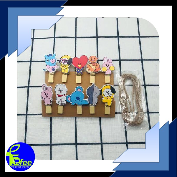 [IMPORT] Wooden Clip Karakter Lucu II 35g