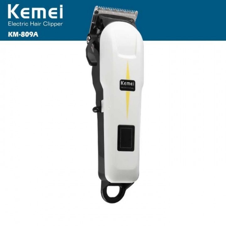 KEMEI KM-809A Electric Rechargeable Hair Trimmer with LCD Screen