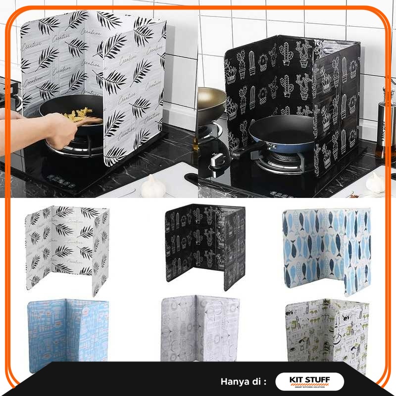 Penghalang percikan minyak Penutup kompor Anti Minyak Oil Splash Guard - | Peralatan dapur | Alat da