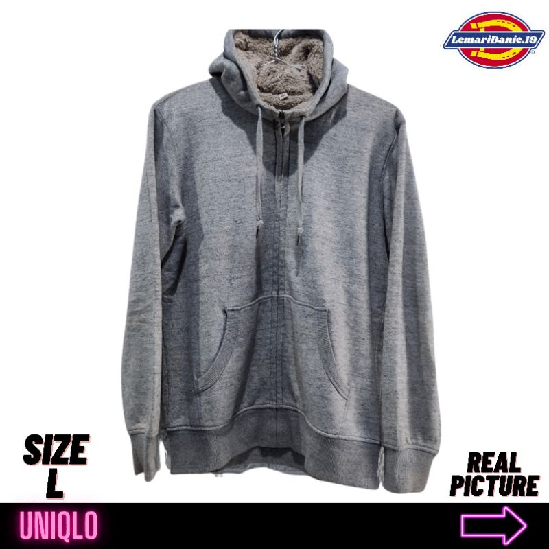 Sweater Ziphodie Uniqlo / HOODIE UNIQLO / UNIQLO / UNIQLO PRELOVED / Hoodie Pria / Sweater Pria