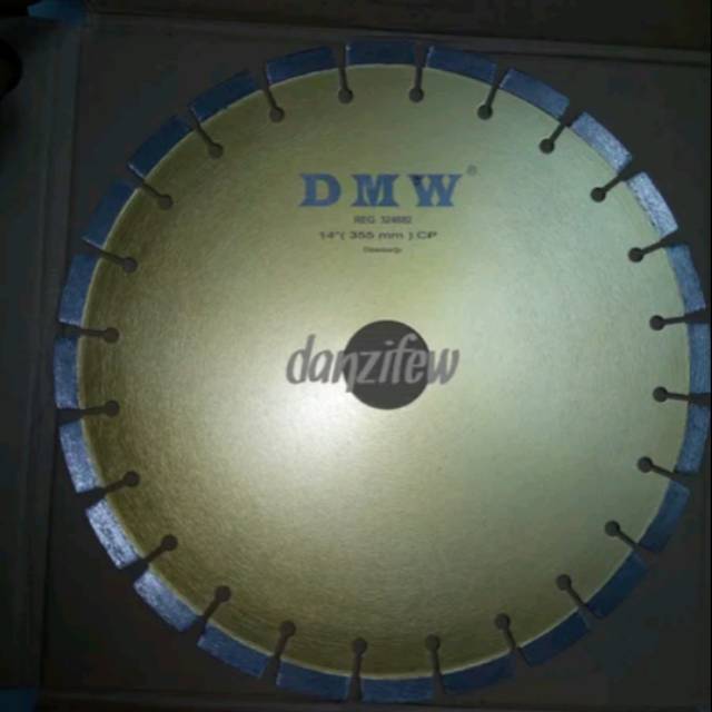 Diamond Blade Cutting Wheel DMW UNCD 14 Inch Pisau Potong Belah Beton & Aspal
