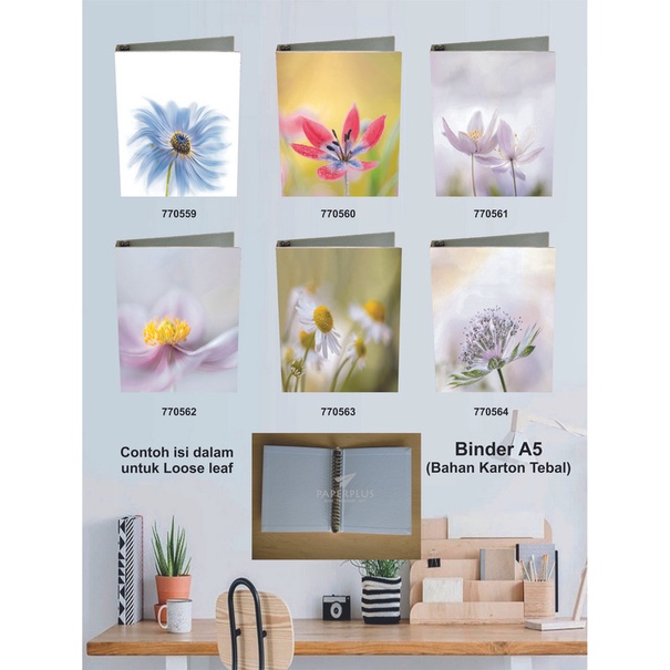

Binder A5 / Binder Note A5 / Bunga / Set 2947