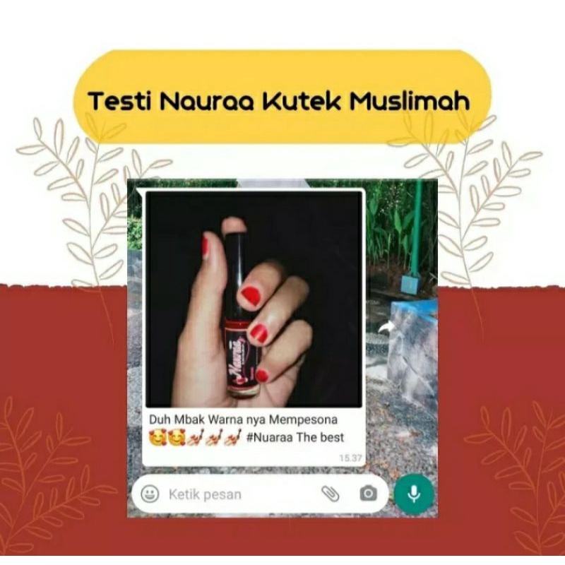 HENNA NAURA KUTEK MUSLIMAH/NAURA NAIL HENNA/HENNA MUSLIMAH/HENNA AWET