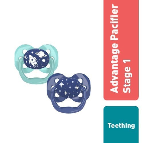 DR.BROWNS ADVANTAGE PACIFIER STAGE 1 ASSORTED 2PACK / EMPENG BAYI