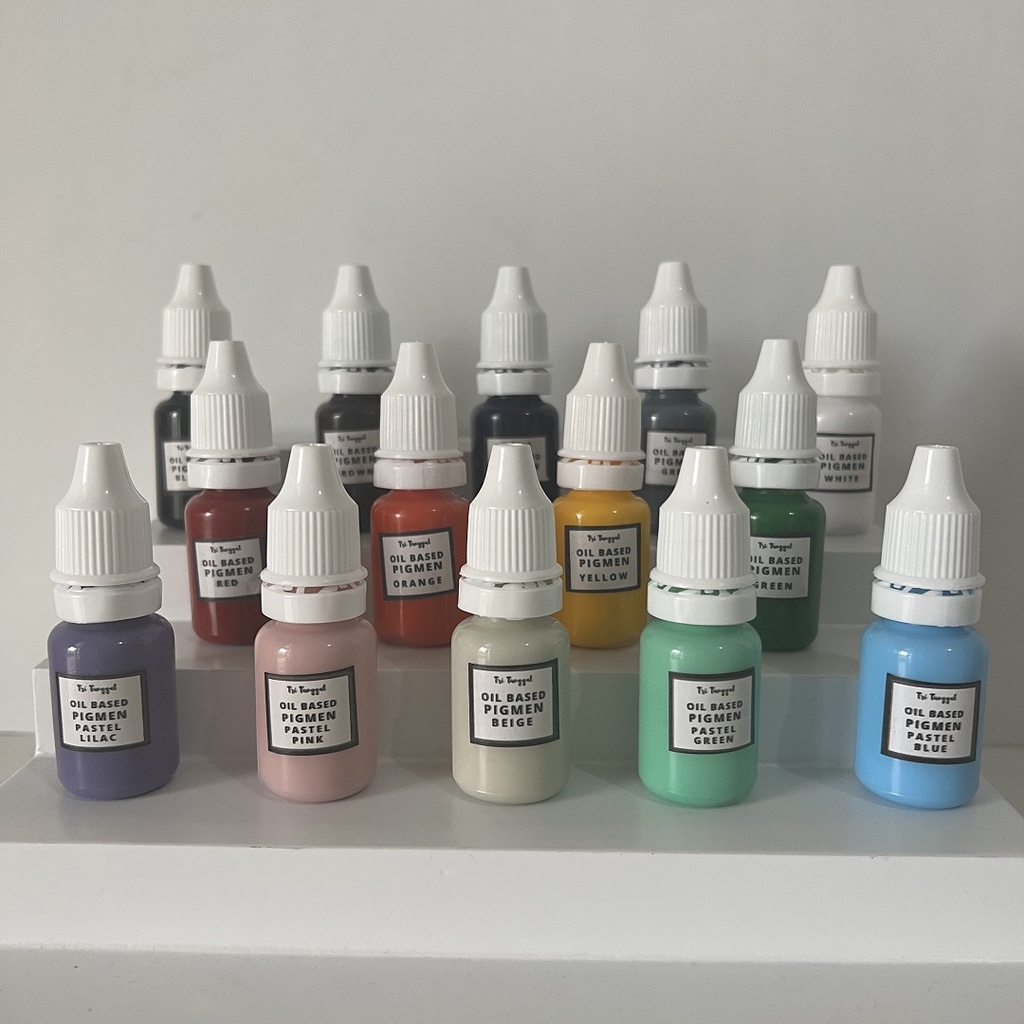 Cat Minyak Resin Pigmen Warna Pastel Green Pigment Recin Oil Based Alat Perlengkapan Peralatan Painting Paint Colour Canvas Kesenian Seni Rupa Melukis Draw Dinding Gambar Berkualitas Bagus Warna Solid Grosir Prakarya Malang