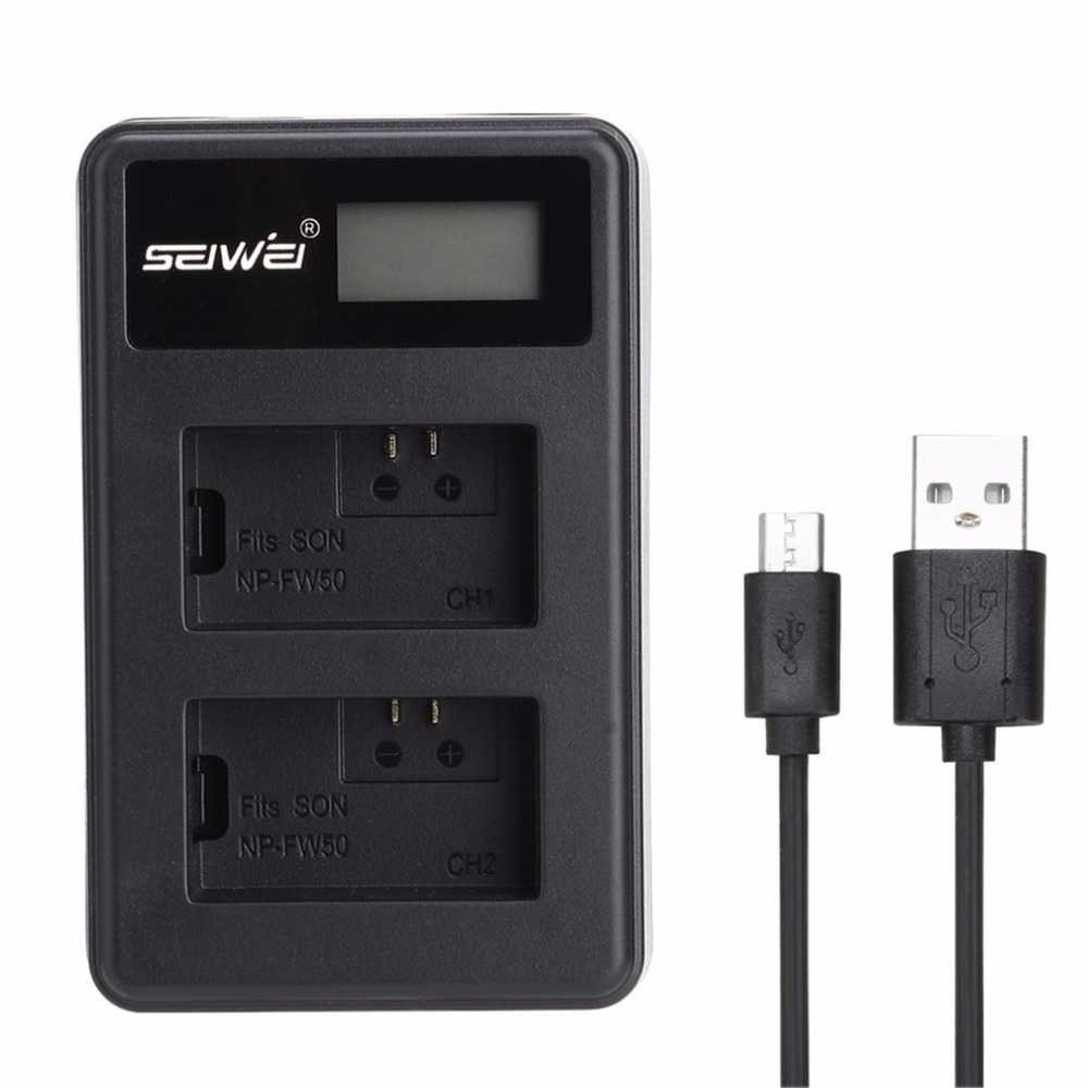 SEIVI Charger Baterai Travel + 2 x Baterai 1180mAh for Sony - NP-FW50