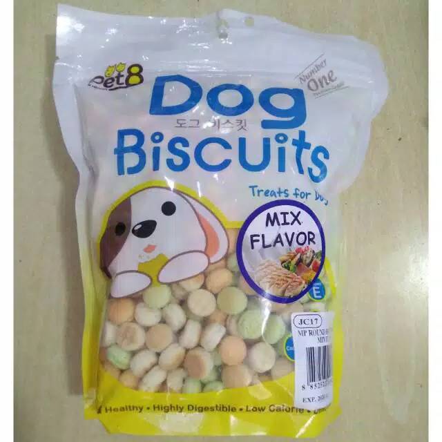 Biscuit Pet8 Dog Biscuit Ball Mix Flavor-008283 Biskuit Anjing