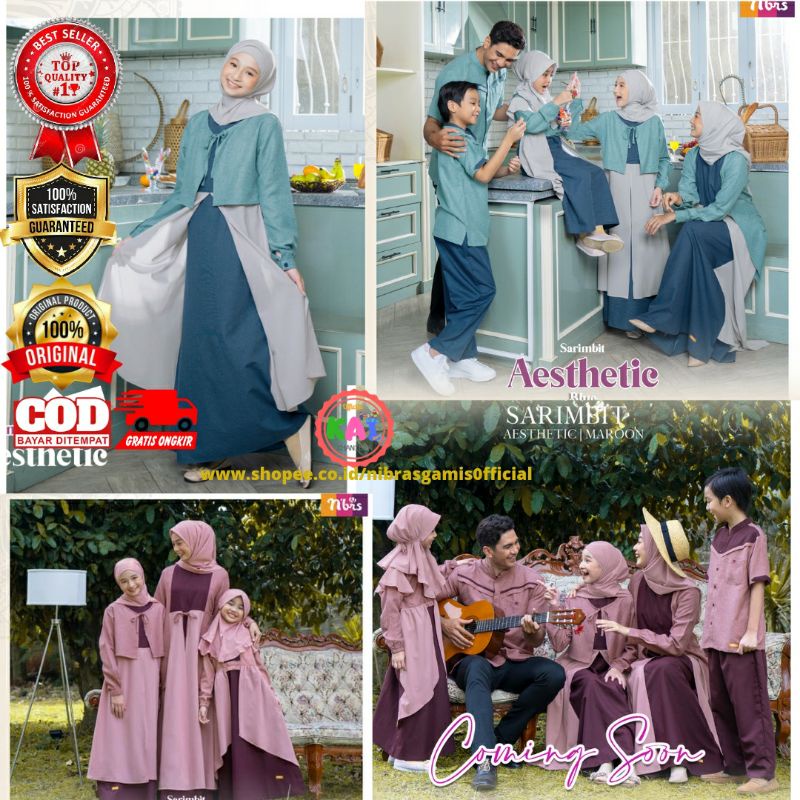 Gamis Anak Perempuan / Baju Muslim Anak / Baju Bayi / Sarimbit Nibras Terbaru 2022 2021 / Gamis Anak