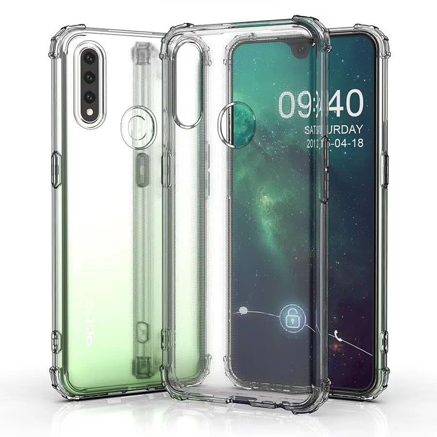 Anticrack Oppo A31 2020 A8 Softcase Bening Transparan Lembut Lentur Case Jelly