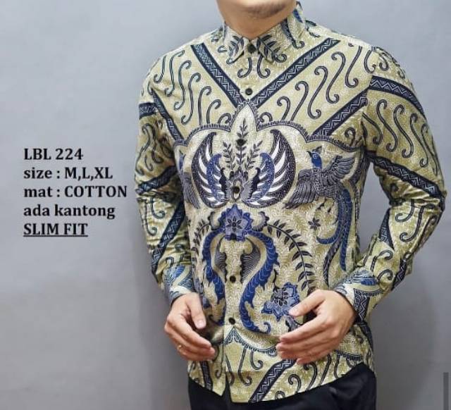 (BISA COD)kemeja batik kemeja slimfit kemeja pria kemeja kerja kemeja katun