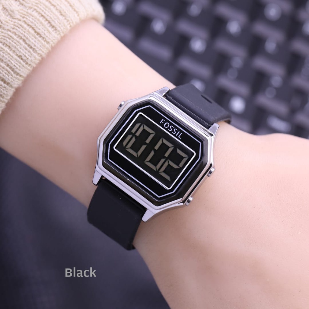 Grosiran Jam Tangan Fashion Wanita FI3565TL Digital Strap Rubber Include Box Jam Tangan (COD)