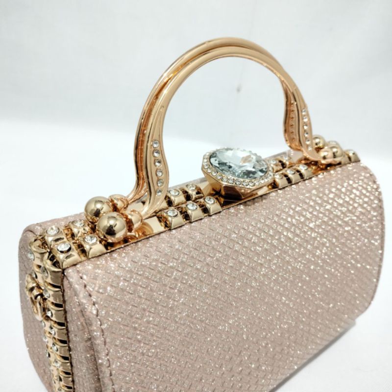 Clutch Pesta Farnell  Diamond Tas Kondangan Mewah Cantik 21304 Baru!