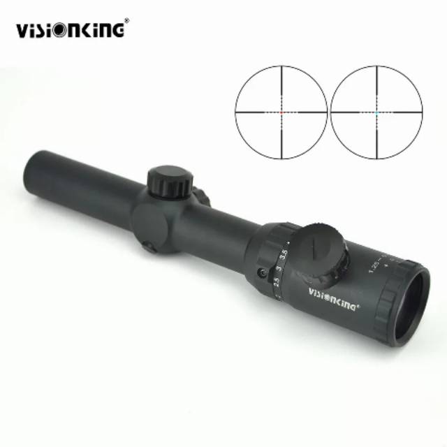 Telescope Vision King 1.25-5X26 Reticle Glass Mildot Rifle Scope Hunting - Teleskop