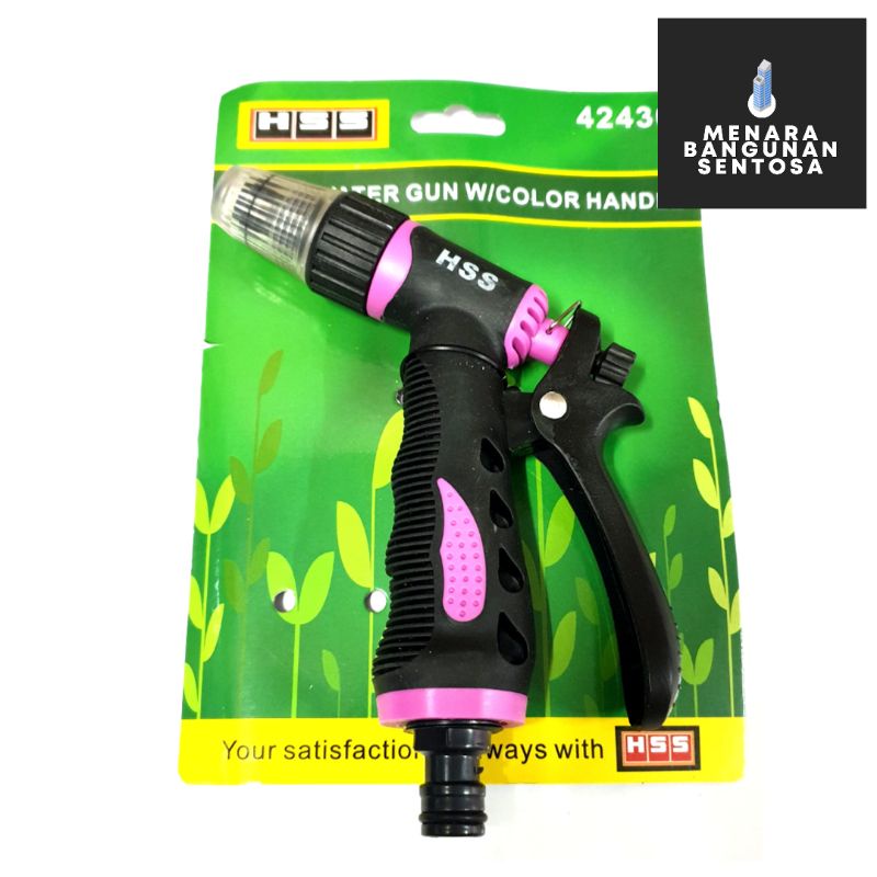 Semprotan Air Taman HSS Transparan 42430 - Water Spray Gun Hose Nozzle