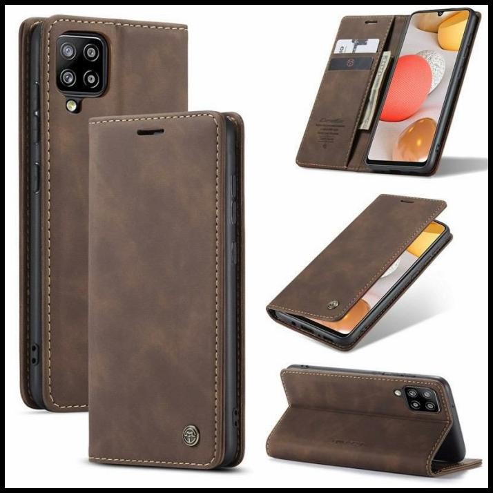 Flip Case Samsung A12 / M12 Original CASEME Leather Wallet Casing