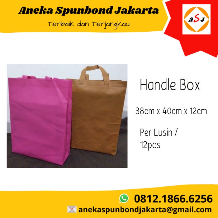 

✨ BISA COD ✨ Tas Kain/Goodie bag / Spunbond Box 38cm x 40cm x 12cm