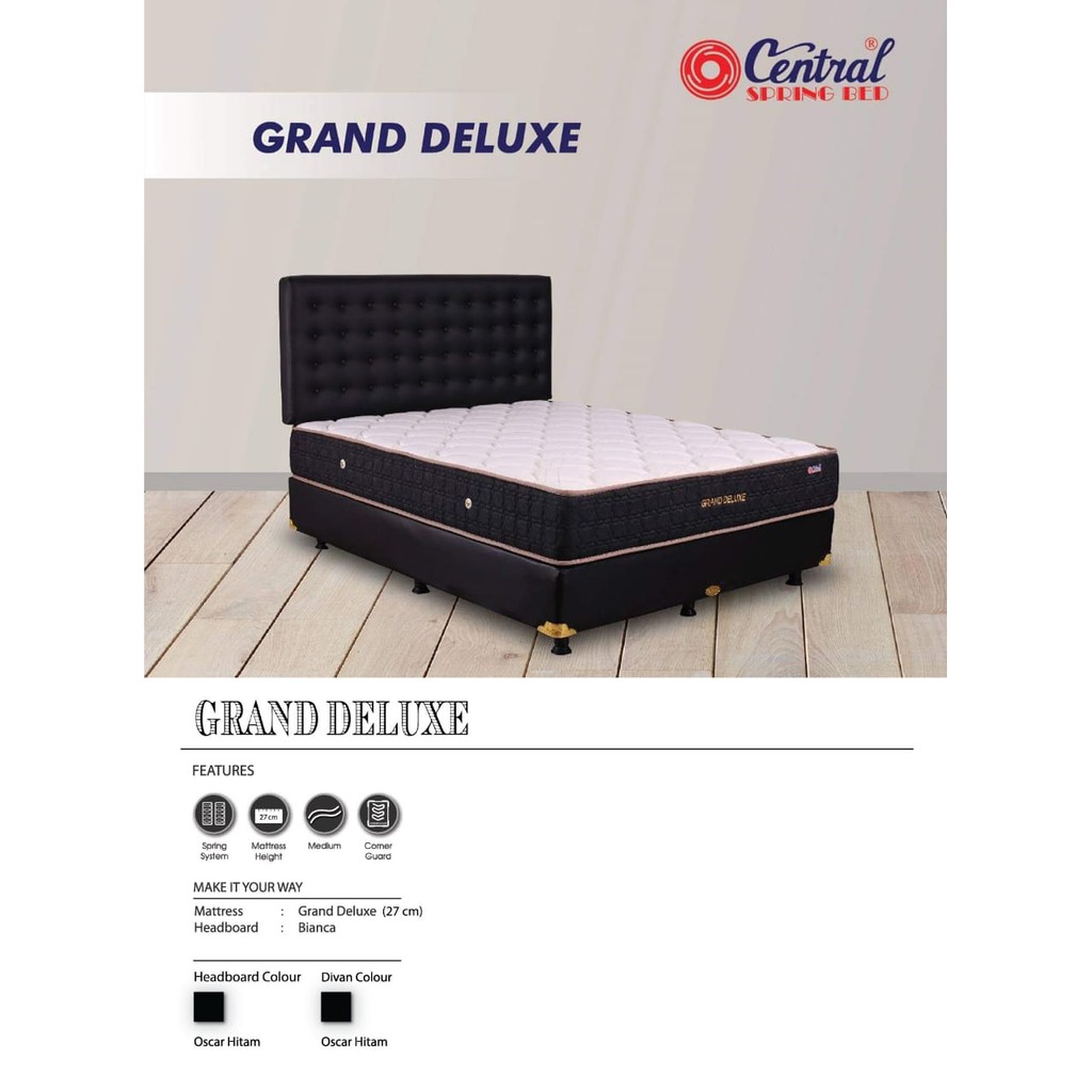 Kasur Springbed Set Central Grand Deluxe Bianca