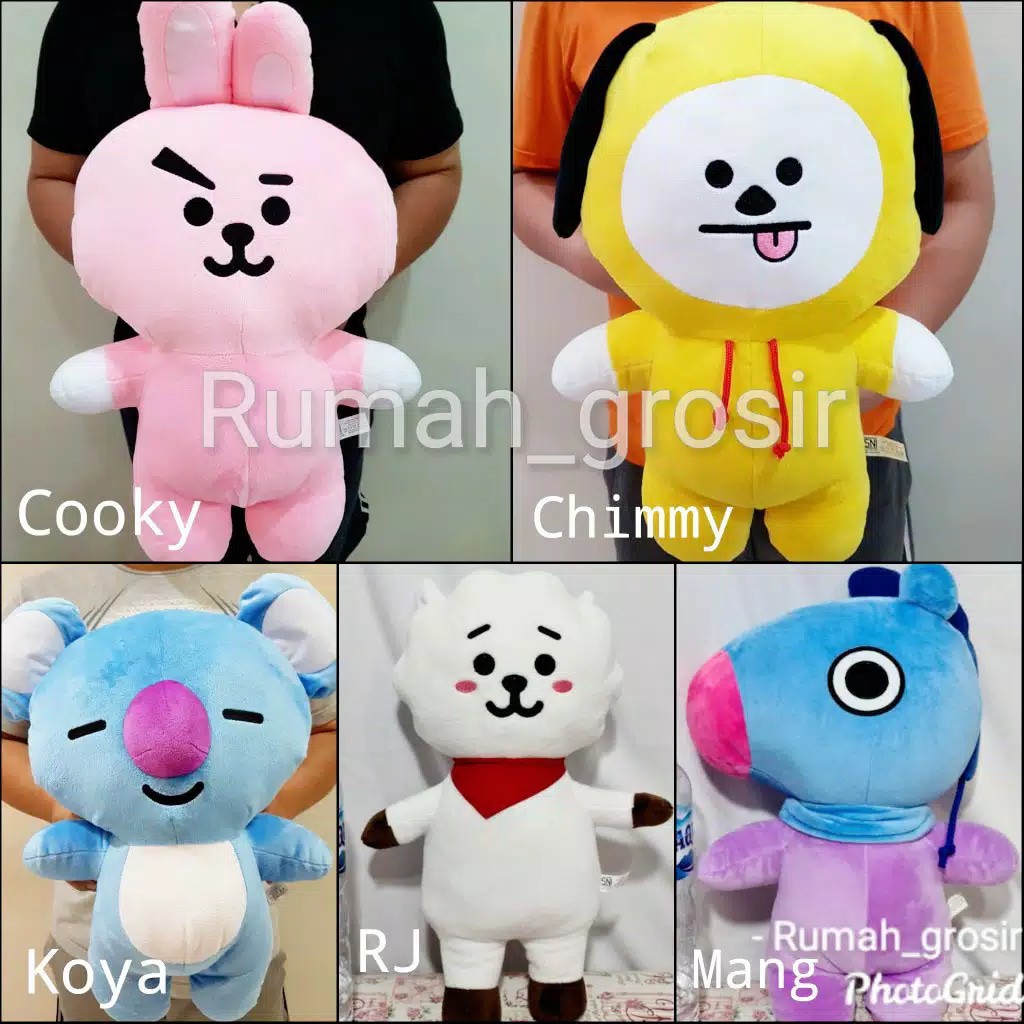 BONEKA BTS BT21 Unofficial Ukuran jumbo Chimmy Cooky Koya