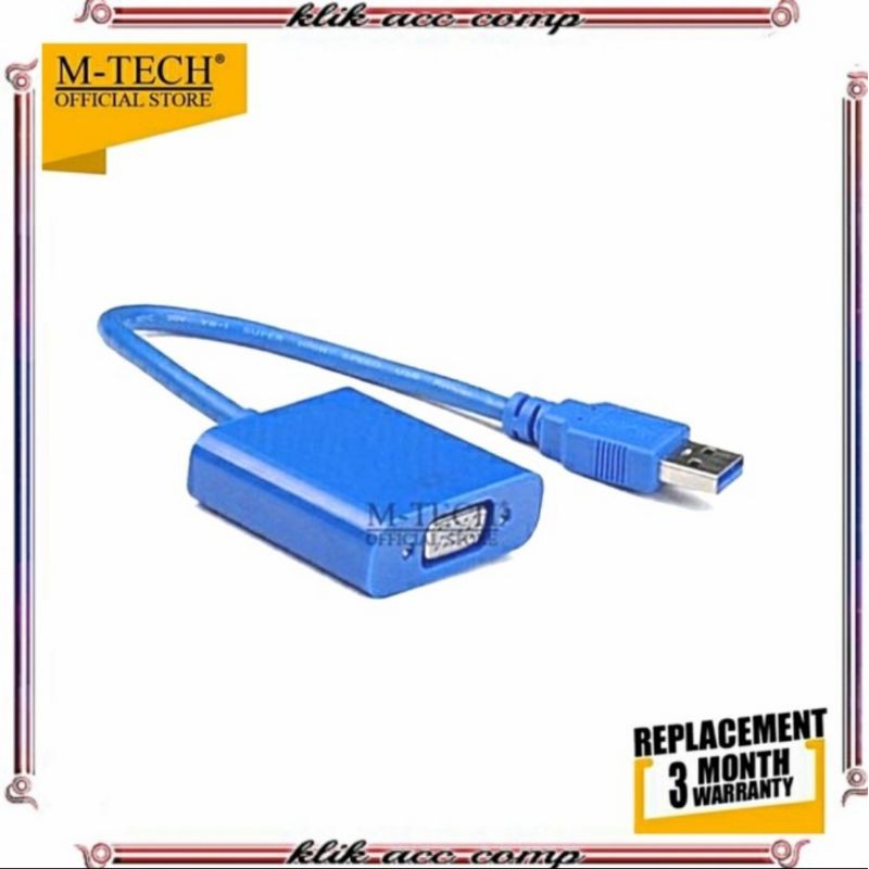 Konverter USB 3.0 to VGA Display Adapter / CONVERTER USB 3.0 TO VGA (USB TO VGA)