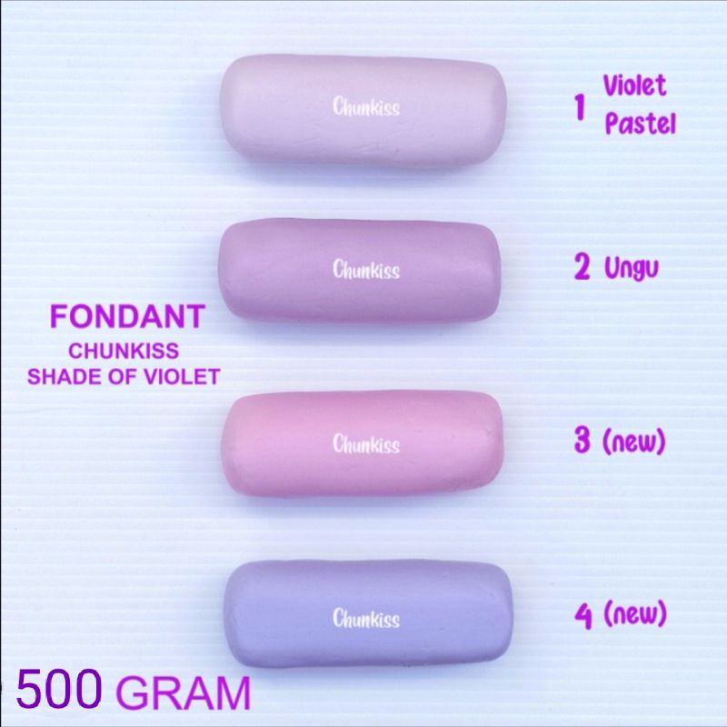 FONDANT WARNA SHADE OF VIOLET 500 GRAM HALAL SIAP PAKAI