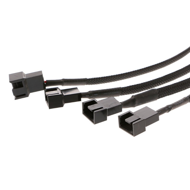 Btsg Kabel Adapter Extension Kipas Angin 4-pin Molex Male Ke 4x 3-pin / 4-pin Pwm Male