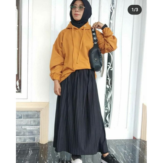 sweater hoodie cewek oversize terbaru