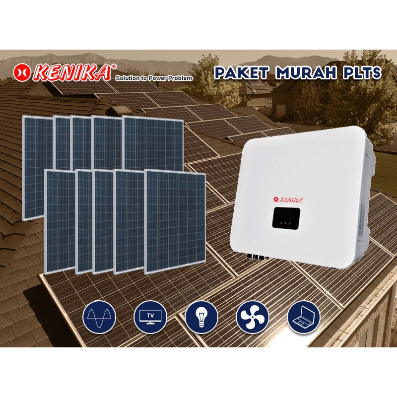 Paket PLTS DIY Rumah 5000W Solar Inverter On Grid + 26 PV 200WP PA-N5000
