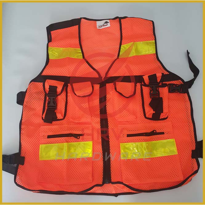 ROMPI SAFETY 6 KANTONG  INDUSTRIAL SAFETY VEST