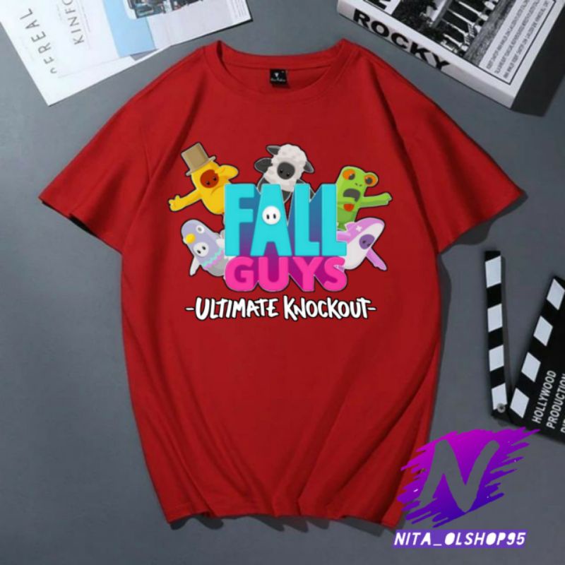 kaos anak fall guys baju fall guys permainan viral