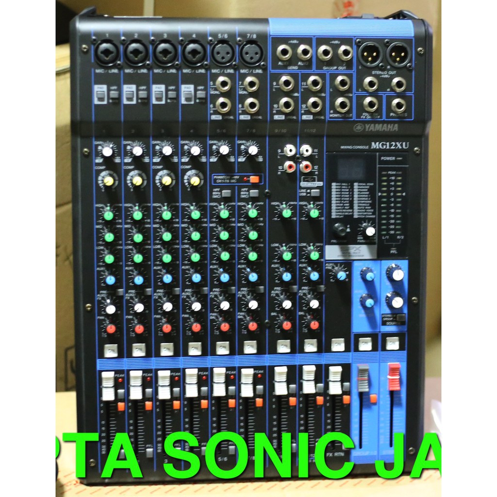 mixer yamaha MG 12 XU MG12XU original Indonesia