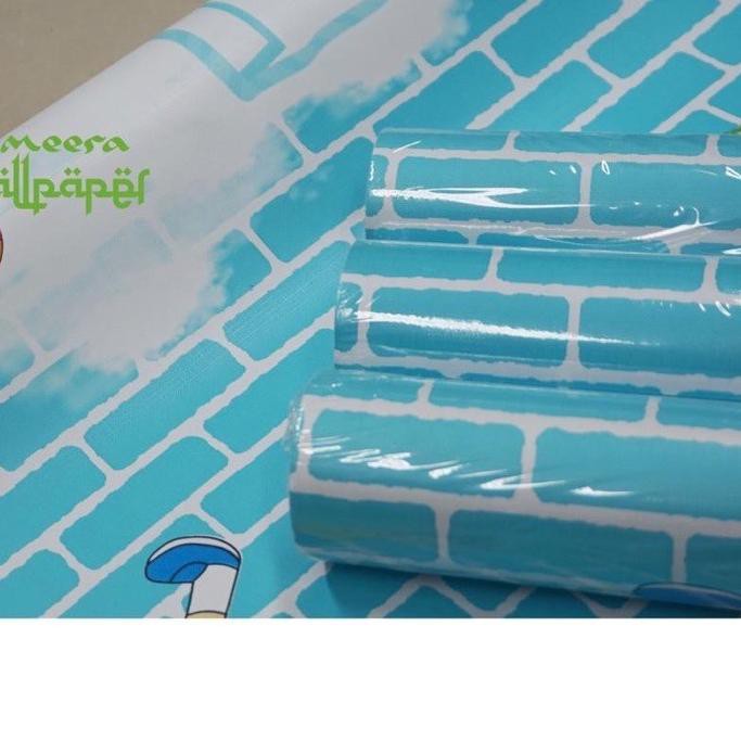 Jual Wallpaper Sticker Motif Doraemon Bata Biru Shopee Indonesia