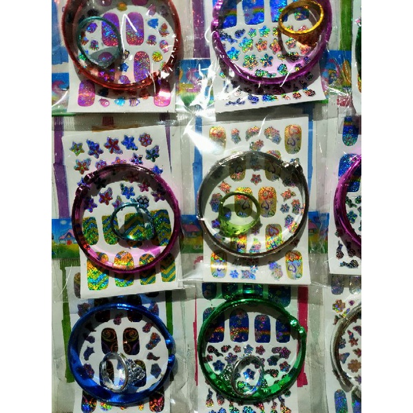 Stiker kuku &amp; Gelang Cincin isi 20 (Pcs)Lembaran