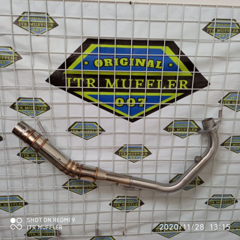 leher leheran Knalpot Sonic 150 supra gtr 150 inlet 50mm