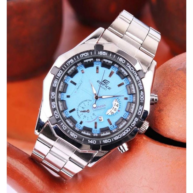 Jam Tangan_Edfice_S001 Fngeen Jam Tangan Casio Edfice Rantai Stainliss Pria Bisa COD