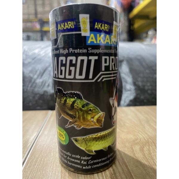 AKARI RED MAGGOT / MAGGOT PRO PELET IKAN ARWANA LOUHAN