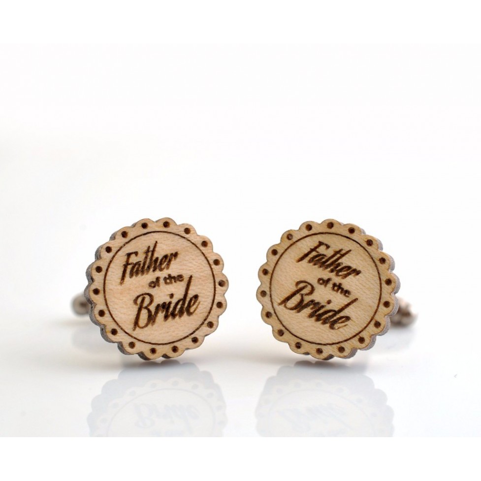 CUFFLINK CUFFLINKS MANSET KANCING KEMEJA FRENCH CUFF WOOD LASER ENGRAVABLE CUSTOM CUFFLINKS