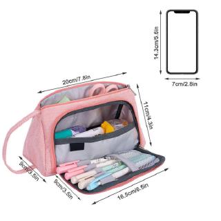 Tempat Pensil Kanvas Kapasitas Besar untuk Sekolah Tempat Pensil Kanvas Kapasitas Besar untuk Sekolah
