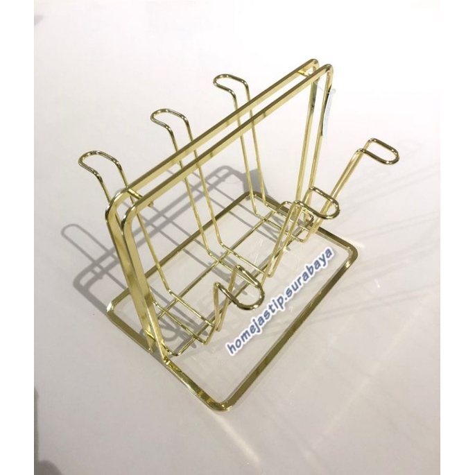Rak Gelas Gold by INFORMA