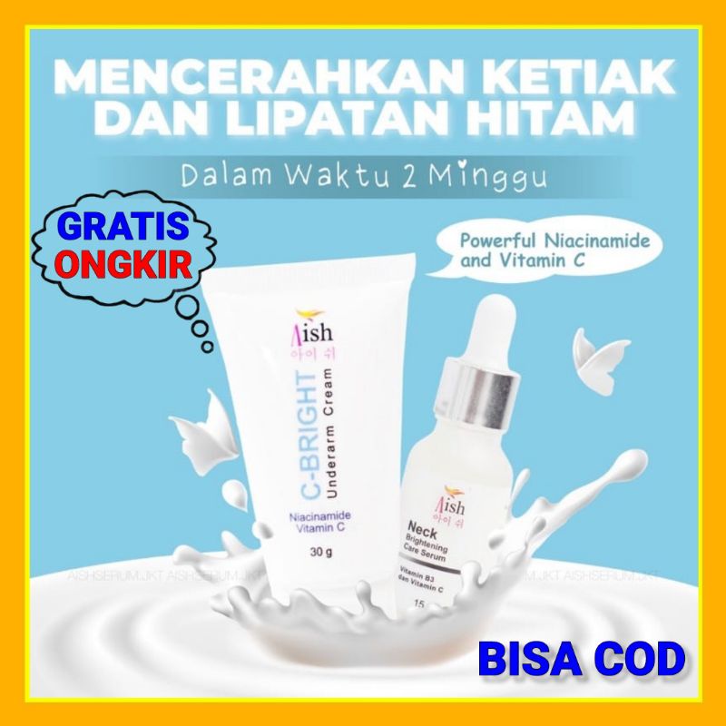 Aish Pemutih Ketiak dan Selangkangan / Aish Cream Ketiak / Aish Underarm Cream / Underarm Aish Origi