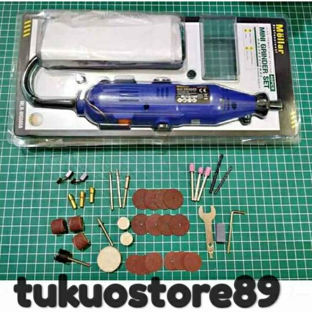 blister set mini grinder tuner MOLLAR set 40 pcs asesoris mini gerinda